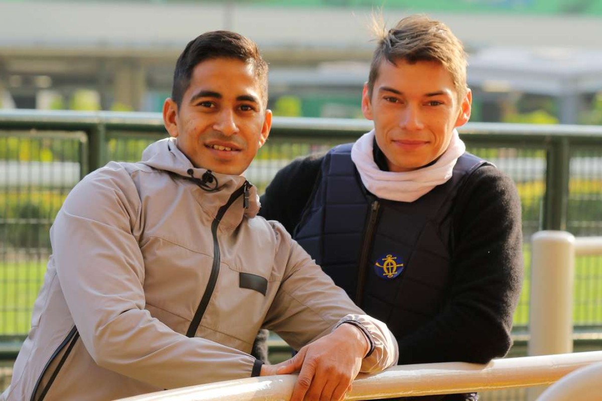 Nooresh Juglall (left) and Alexis Badel at Friday’s barrier trials. Photos: Kenneth Chan