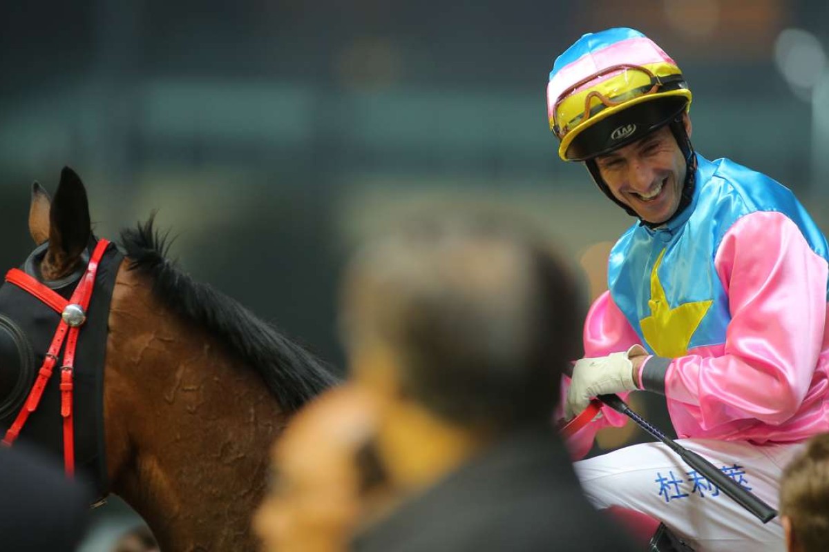 Olivier Doleuze is all smiles after winning on Arm Runda. Photos: Kenneth Chan