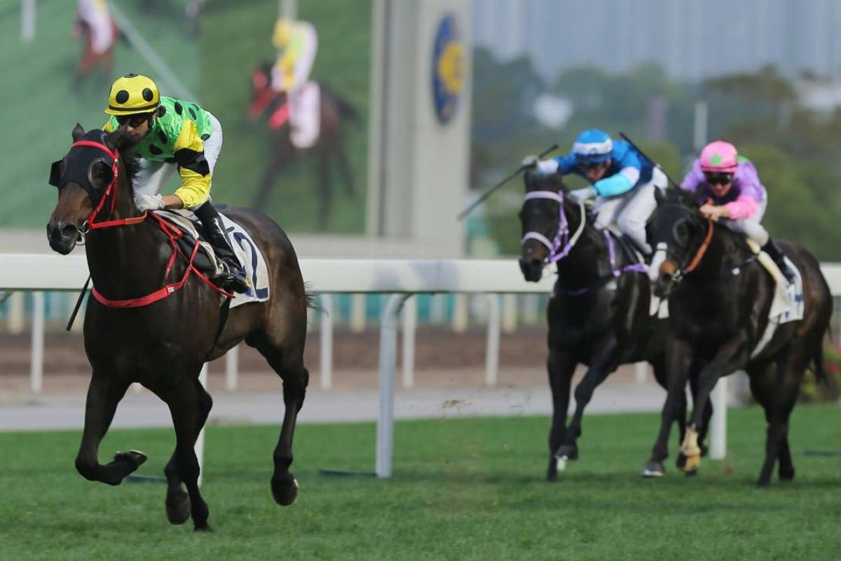 Nothingilikemore puts a space on his rivals as he lands his third straight victory. Photos: Kenneth Chan