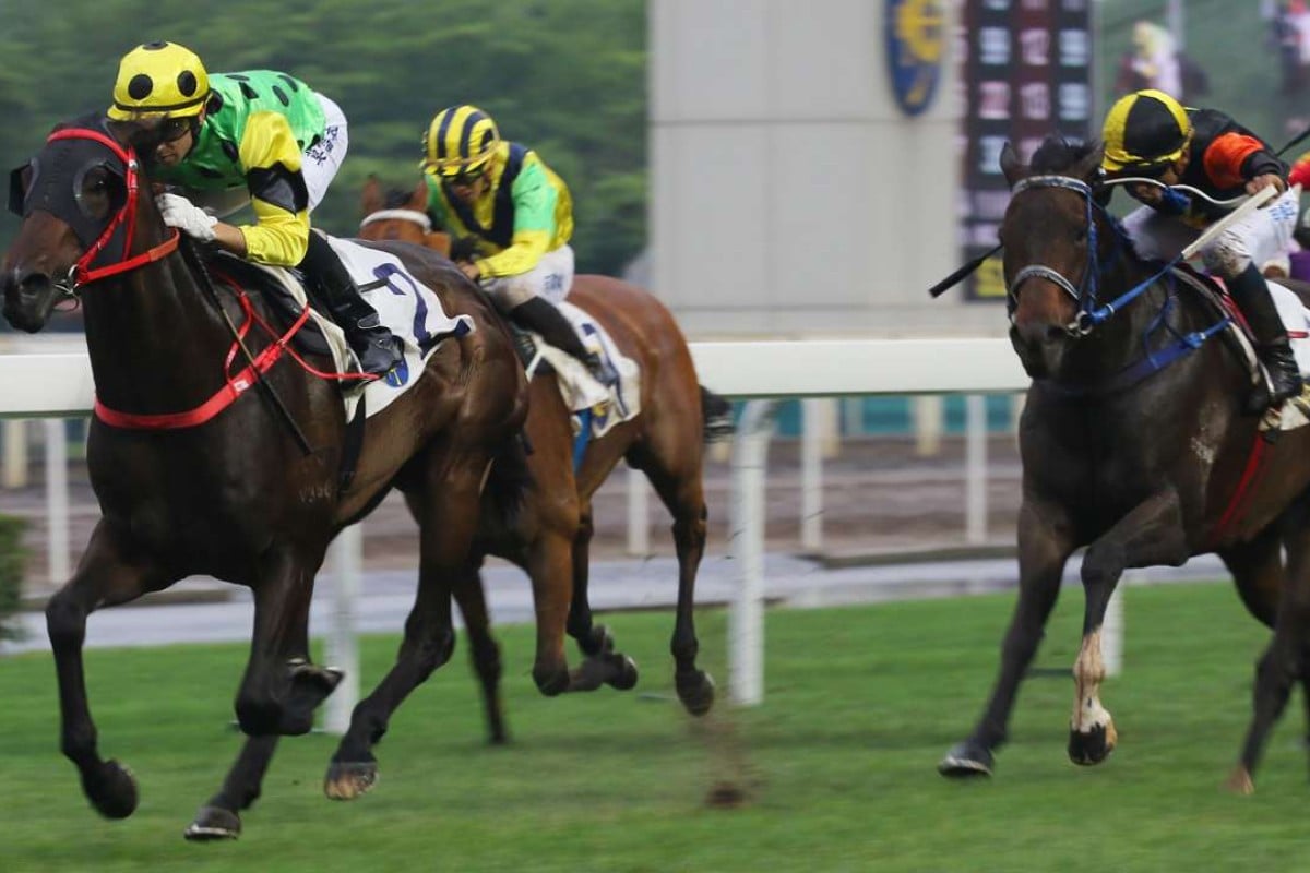 Joao Moreira and Nothingilikemore cruise away from their rivals at Sha Tin on Sunday. Photos: Kenneth Chan