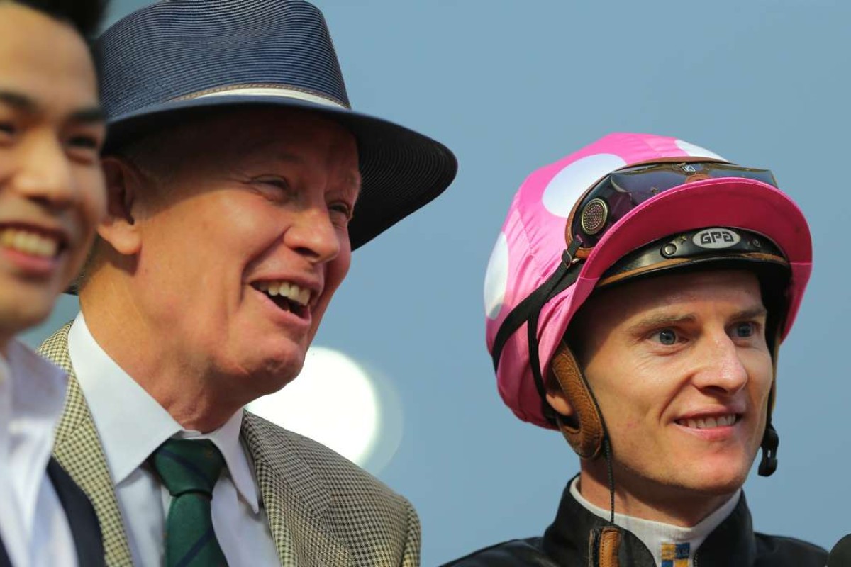 John Moore and Zac Purton after Beauty Generation’s win in January. Photos: Kenneth Chan.