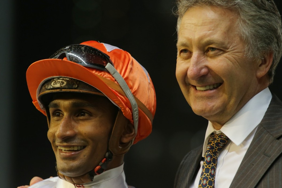 Karis Teetan and David Ferraris after Kiram’s win in June. Photos: Kenneth Chan.