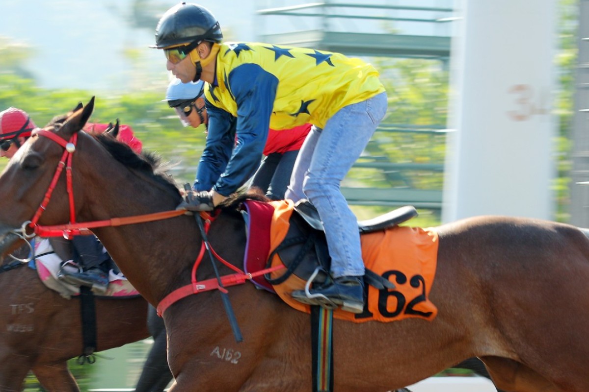 Joao Moreira trials Gamechangers on November 3. Photo: Kenneth Chan