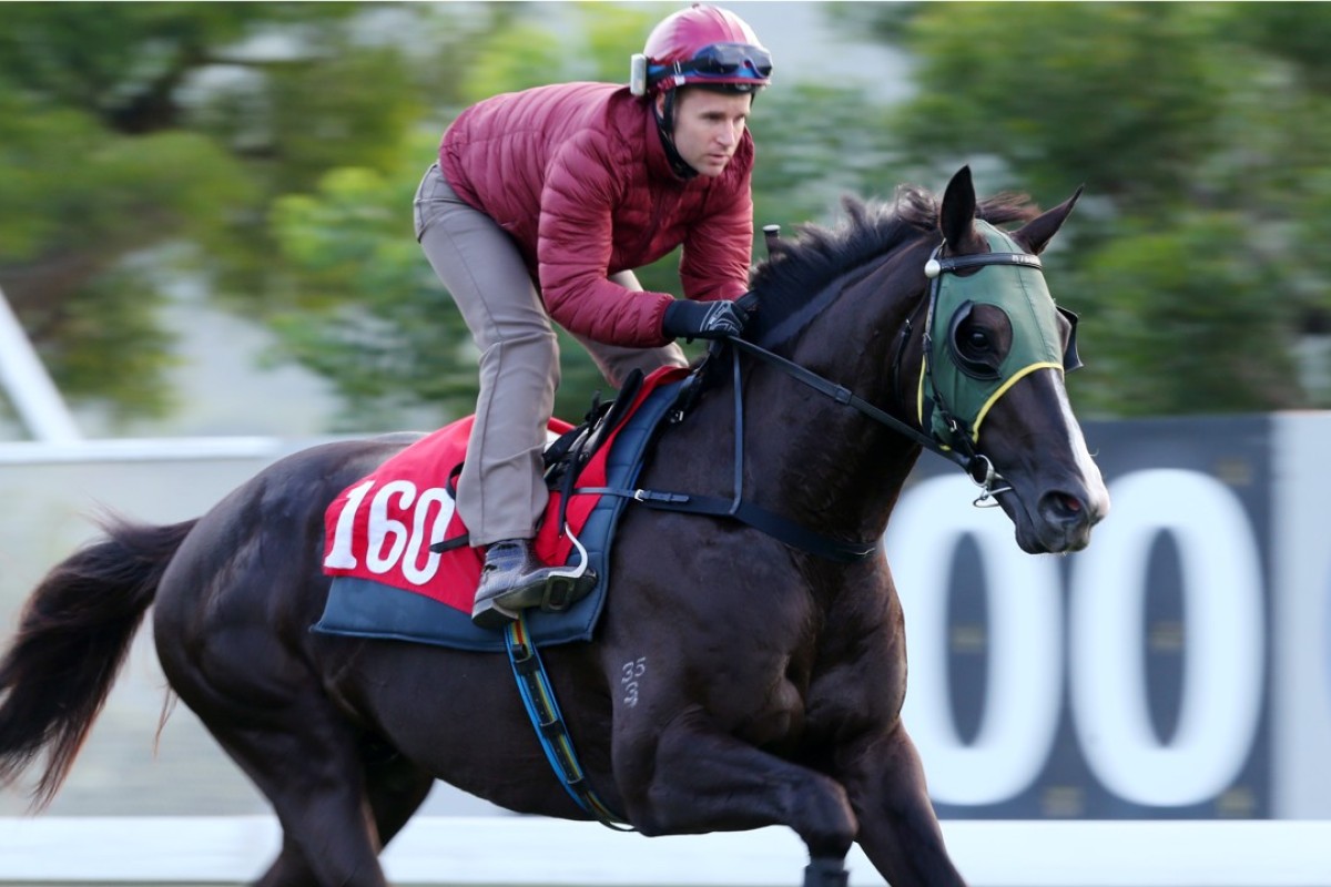 Ruthven gallops down the back straight at Sha Tin on December 28. Photos: Kenneth Chan.