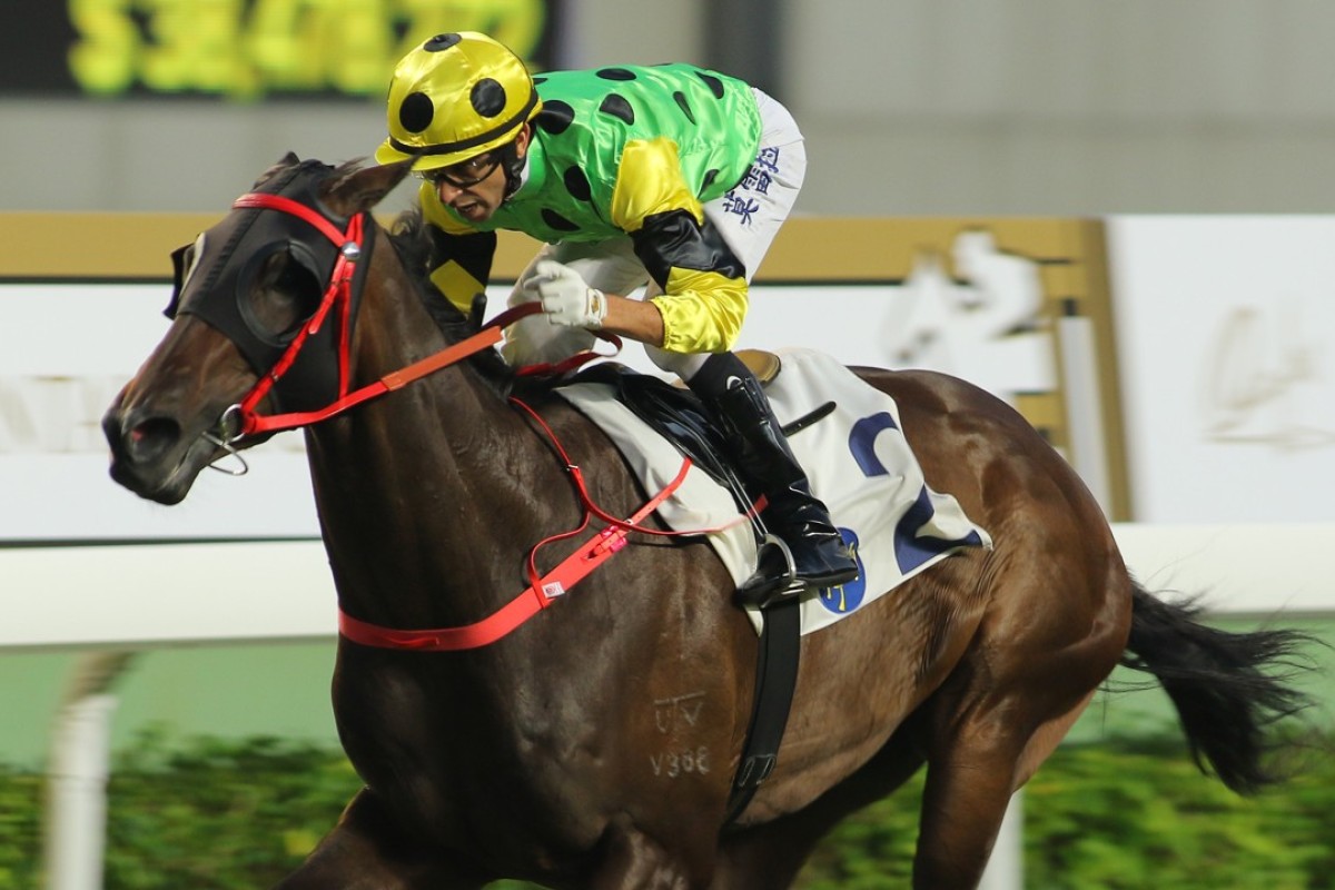 Joao Moreira guides Nothingilikemore to victory in October. Photos: Kenneth Chan