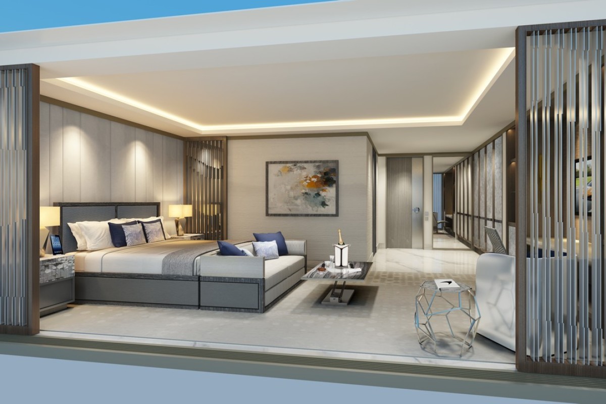 A room at the Cachet Boutique Zhejiang Circuit, in Hangzhou, designed by Katharine Pooley.