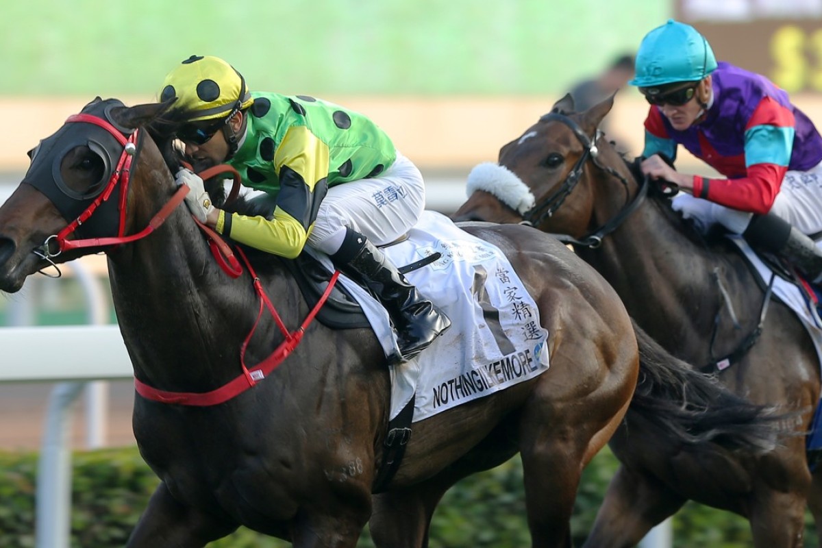 Nothingilikemore races away with the Classic Mile in January. Photo: Kenneth Chan