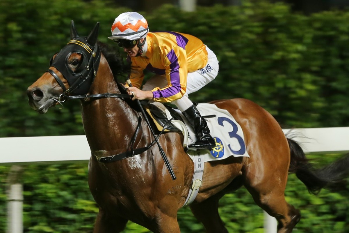 Zac Purton guides Saul’s Special to victory at Happy Valley on Wednesday night. Photos: Kenneth Chan
