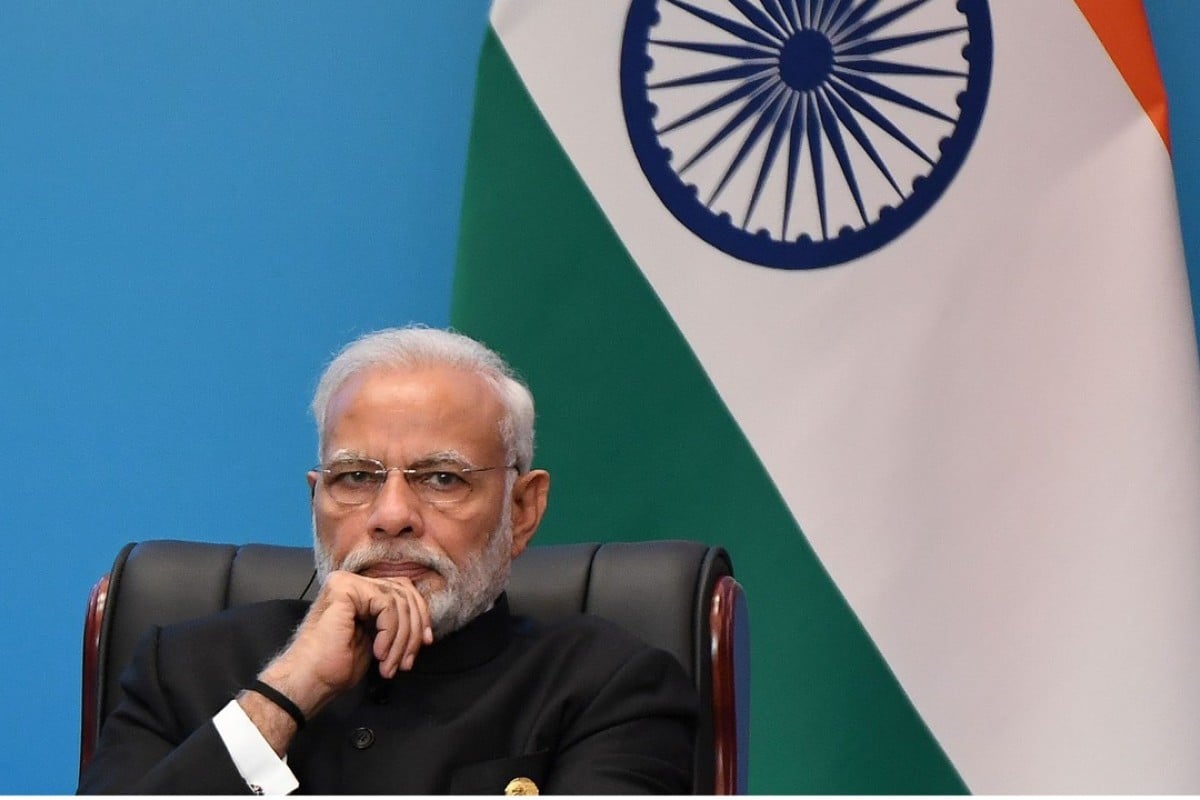 Indian Prime Minister Narendra Modi looks on as he attends a signing ceremony during the Shanghai Cooperation Organisation (SCO) Summit in Qingdao, China. His ruling government has come under fire for a crackdown on dissent following the arrest of key rights activists. Photo: AFP