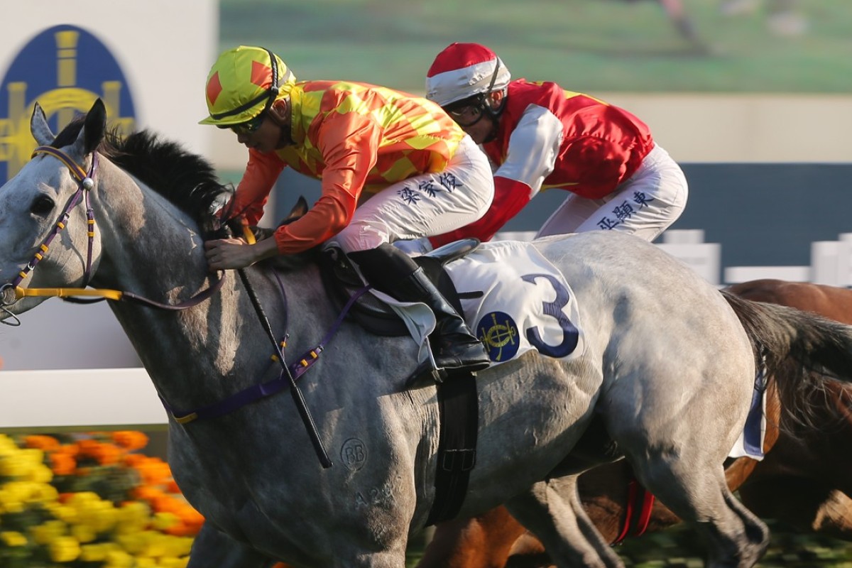 Pingwu Spark wins under Derek Leung at Sha Tin. Photos: Kenneth Chan