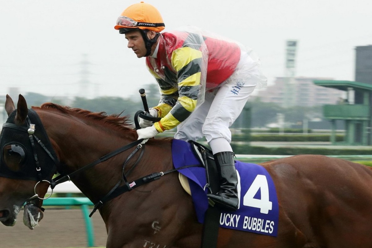 Brett Prebble aboard Lucky Bubbles ahead of the Sprinters Stakes. Photos: Kenneth Chan