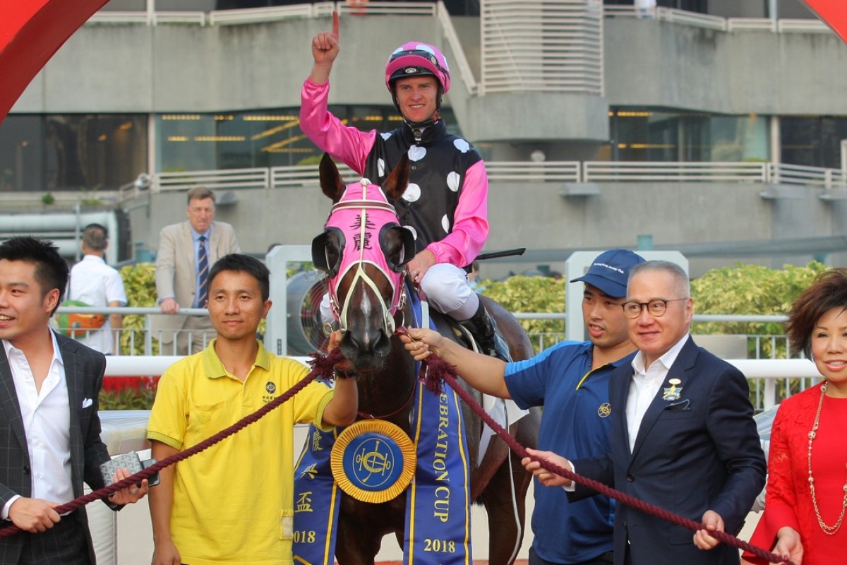 Connections celebrate Beauty Generation’s win in the Celebration Cup. Photo: Kenneth Chan