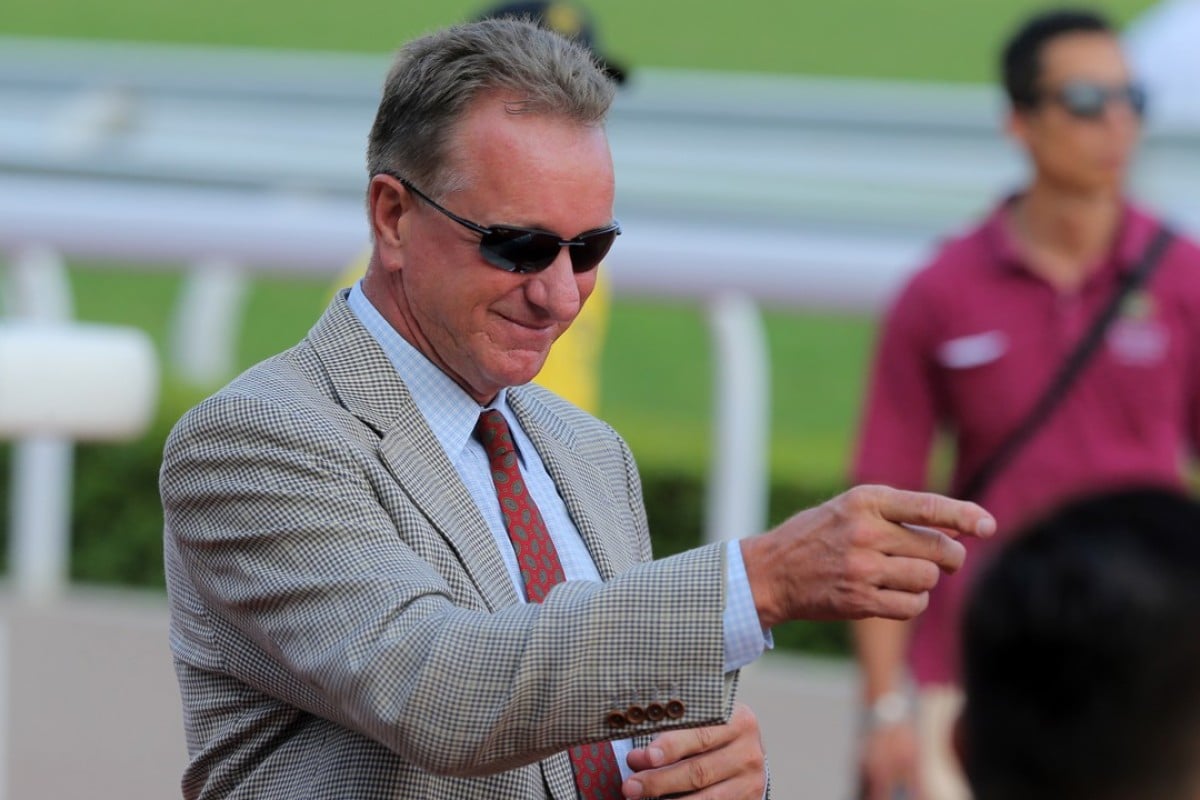 Tony Millard celebrates a winner. Photos: Kenneth Chan