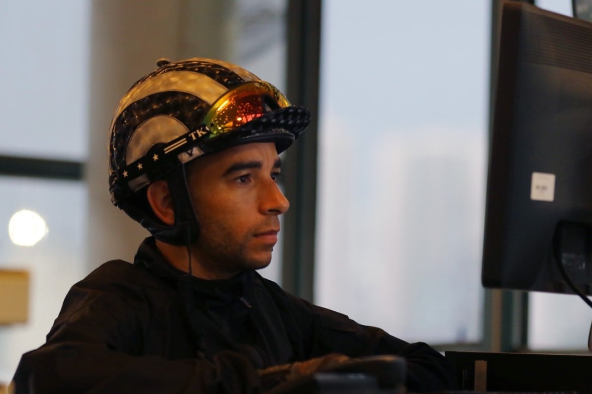 Jockey Joao Moreira studies. Photos: Kenneth Chan