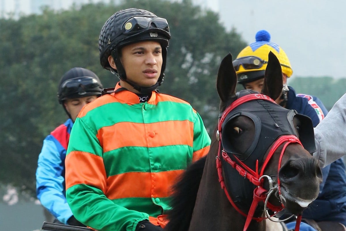 Grant van Niekerk rides Heavenly Thought in a recent barrier trial at Sha Tin. Photos: Kenneth Chan