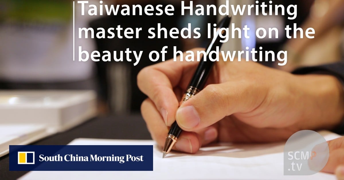 Taiwanese Handwriting master sheds light on the beauty of handwriting