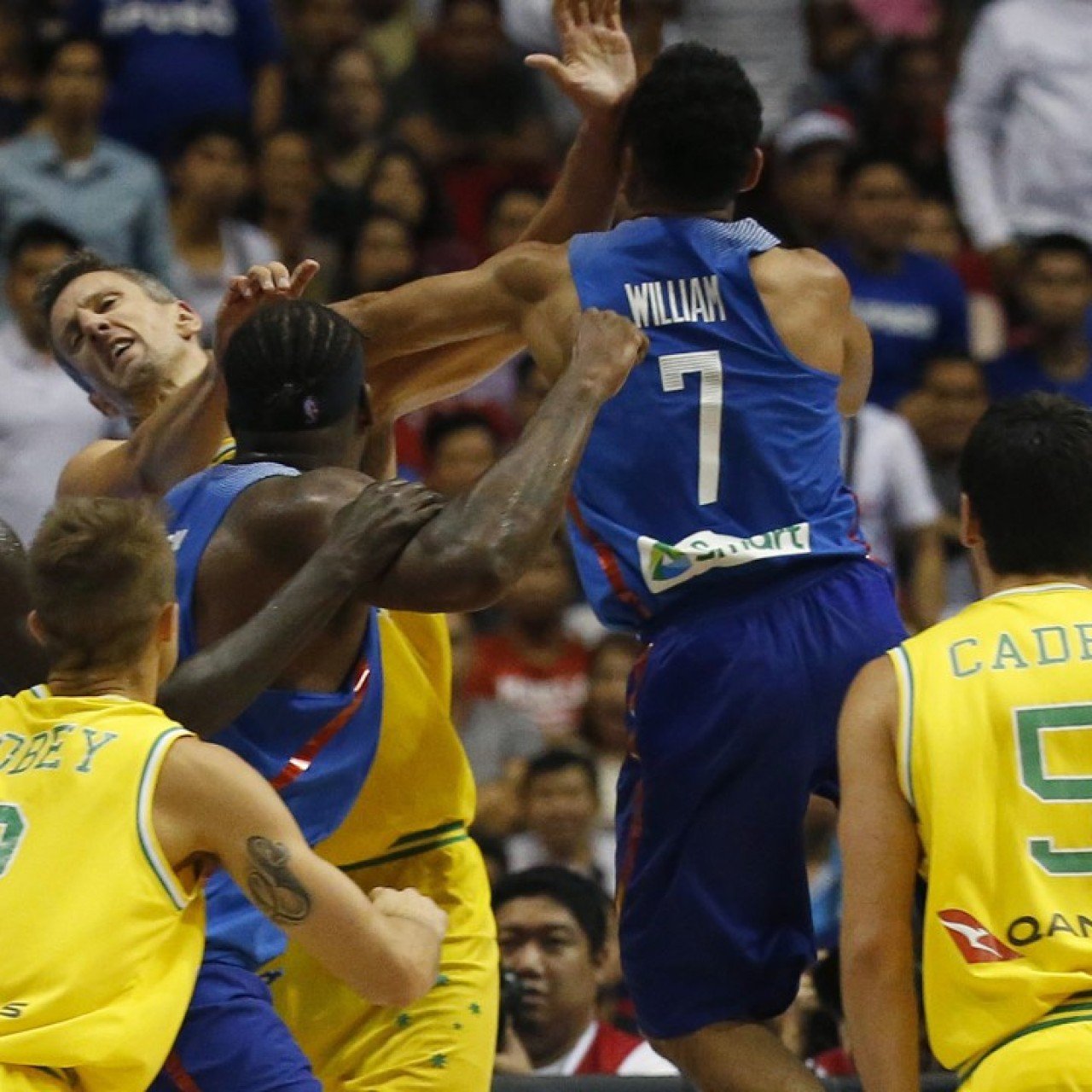 Fiba Decision On Philippines V Australia Brawl 13 Basketball