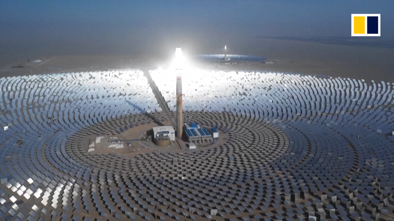 China lights up first 100MW solar power plant as part of a green-energy push